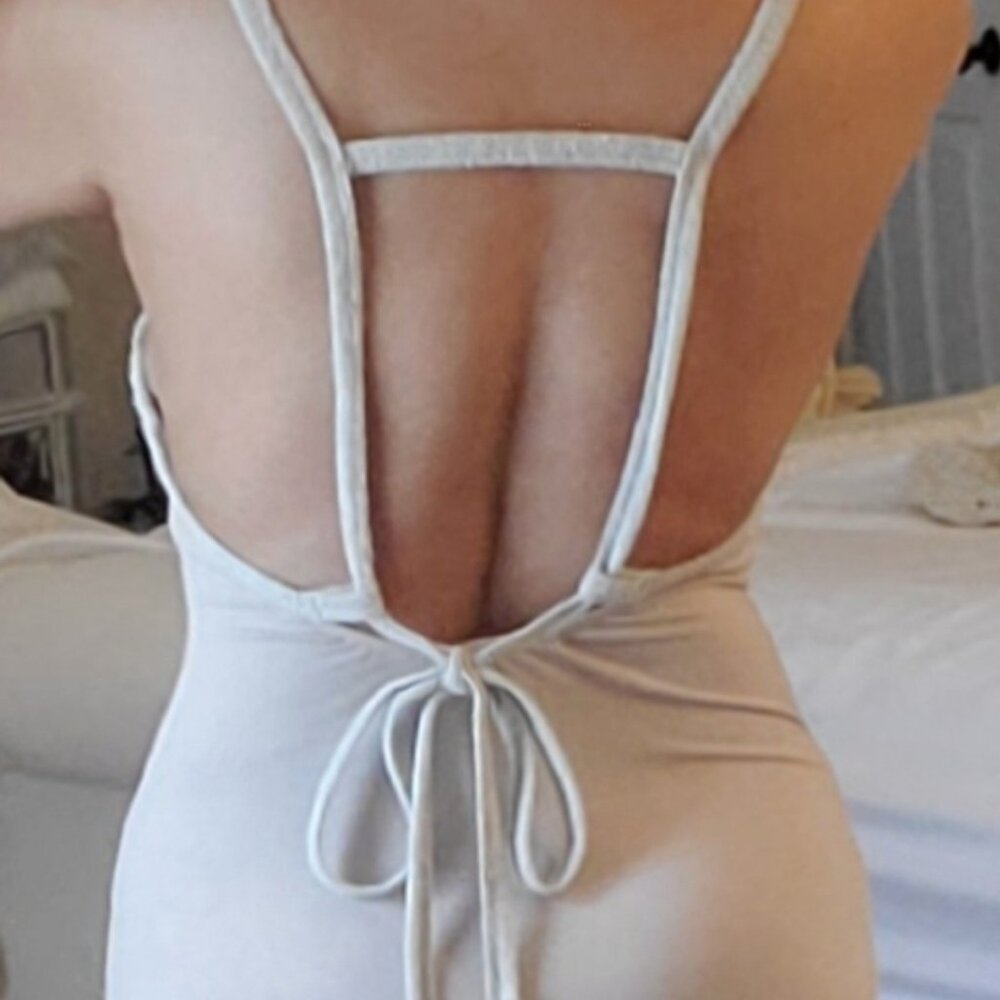 Ladder /racer back knit maxi dress